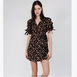 Floral wrap dress